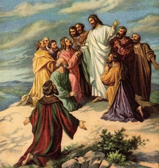 Jesus with disciples